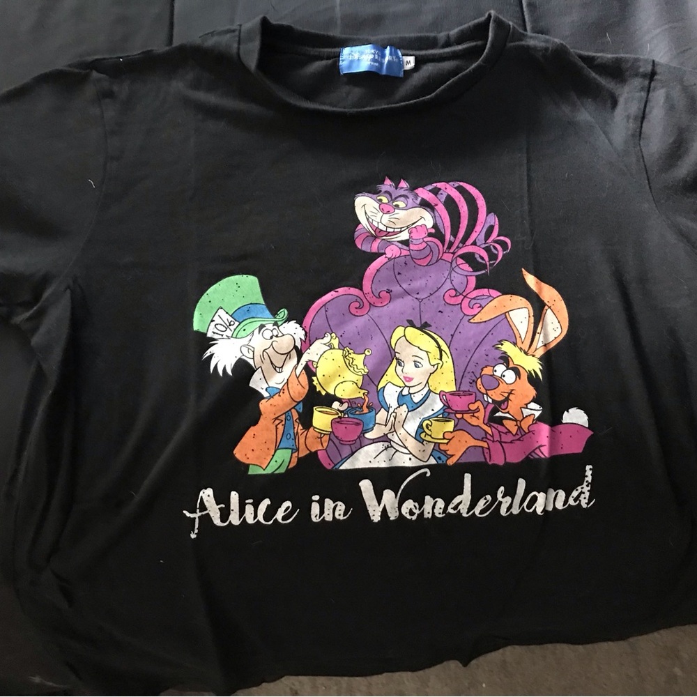 Tokyo Disney Alice in Wonderland Black T-Shirt